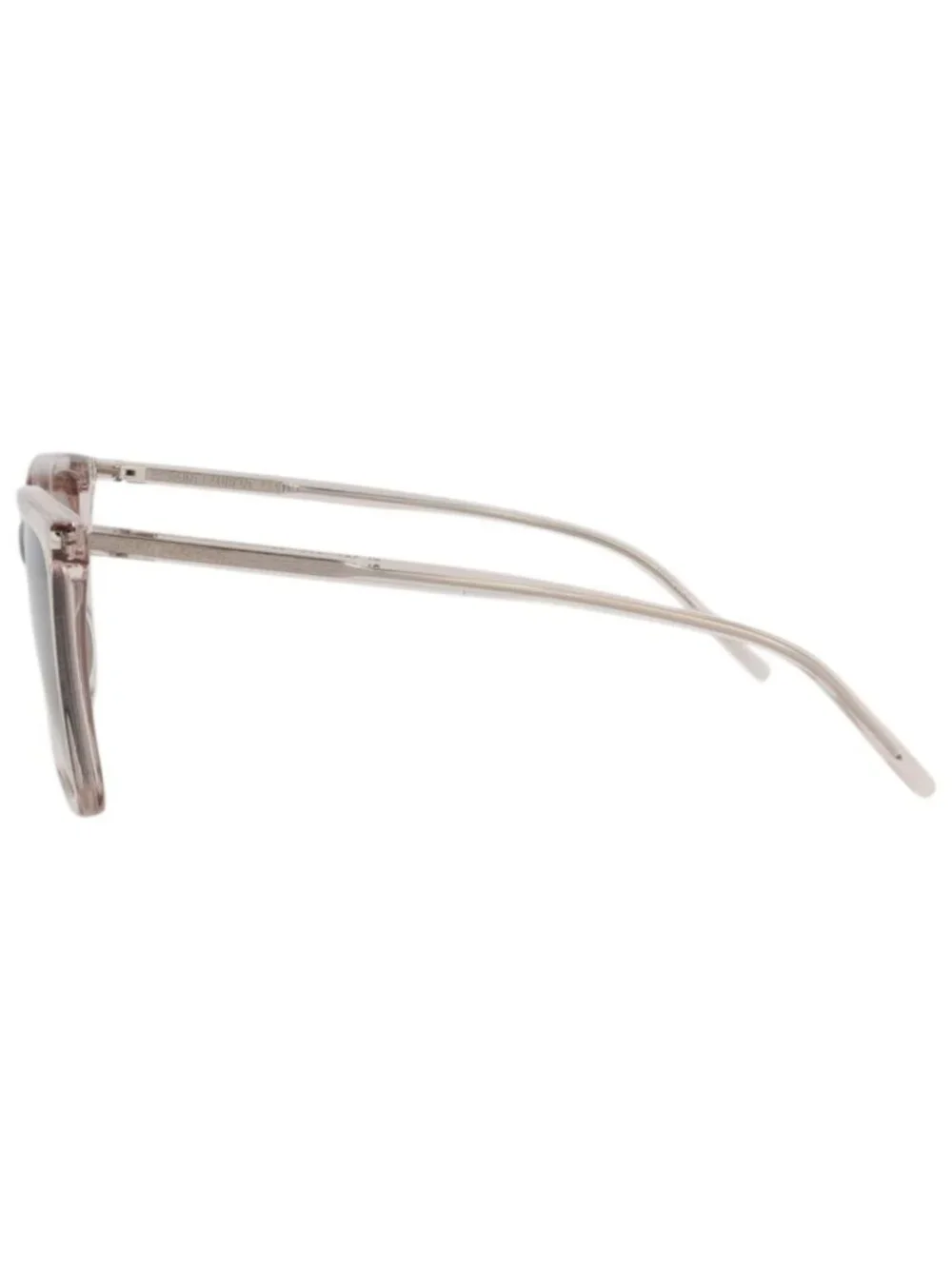 New Saint Laurent Women's Sunglasses Square Rectangle Acetate Frame Nude Nude